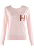 H Motif Long Sleeves Jumper