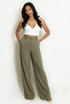 Tailored High Waist Wide Leg Trouser