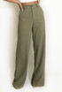 Tailored High Waist Wide Leg Trouser
