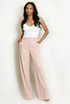 Tailored High Waist Wide Leg Trouser