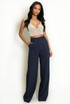 Tailored High Waist Wide Leg Trouser