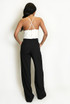 Tailored High Waist Wide Leg Trouser