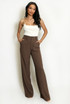 Tailored High Waist Wide Leg Trouser