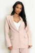 Tailored Blazer With Pointed Collar