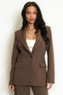 Tailored Blazer With Pointed Collar