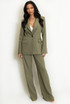Tailored Blazer And Wide Leg Trouser