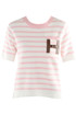 H Motif Striped TShirt