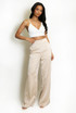 Tailored Satin Wide Leg Trouser