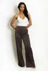 Tailored Satin Wide Leg Trouser