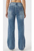 Denim Mid Blue Wide Leg Stretch Jeans