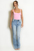 Blue Flare Fit Longer Length Denim Jeans