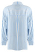 Cotton Blend Striped Blouse
