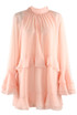 Chiffon Long Sleeve Ruffle Dress