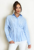 Pleated Fitted Blouse