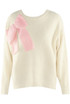 Fluffy Knit Jumper With Bow 