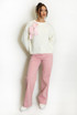 Fluffy Knit Jumper With Bow 