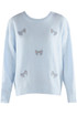 Fluffy Knit Jumper With Bow Motif 