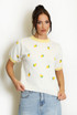 Embroidered Mini Lemon Short Sleeve Jumper
