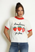 Embroidered Strawberry Short Sleeve Jumper