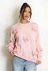 Diamante Padded Bow Jumper 