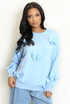 Diamante Padded Bow Jumper 
