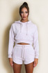 Namaste Cropped Hoodie And Shorts Set