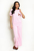 Soft Knit H Motif Jumper and Wide Leg Trouser Set