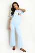 Soft Knit H Motif Jumper and Wide Leg Trouser Set