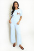 Soft Knit H Motif Jumper and Wide Leg Trouser Set