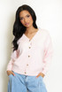 Heart Button Soft Knit Cardigan 