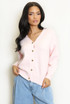 Heart Button Soft Knit Cardigan 