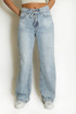 Twisted Seam Light Wash Jeans