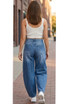 Mid Rise Barrel Leg Jeans