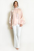 Bow Neck Organza Blouse 