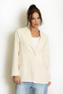 One Button Cotton Blazer