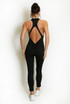 Cut Out Back Pushup Unitard