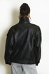 Faux Leather High Neck Jacket