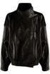 Vinyl High Neck Oversized Jacket