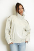 Vinyl High Neck Oversized Jacket
