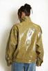 Vinyl High Neck Oversized Jacket