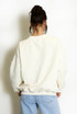 Bow Trim Crew Neck Sweatshirt