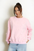 Bow Trim Crew Neck Sweatshirt