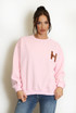 H Motif Crew Neck Sweatshirt
