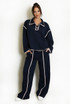 Contrast Sweatshirt And Trouser Set