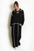 Contrast Sweatshirt And Trouser Set