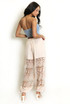 Sheer lace Balloon Trouser With Tie Cuff 