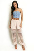 Sheer lace Balloon Trouser With Tie Cuff (PRE-ORDER)