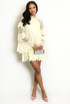 Lace Ruffle Sleeve Dress