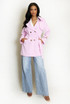 Short Trench Coat With Belt