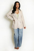 PU Oversized Blazer